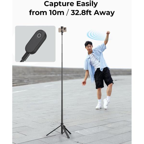 4926_ST30_ONE_Touch_Deploy_Selfie_Stick_Tripod__Black_