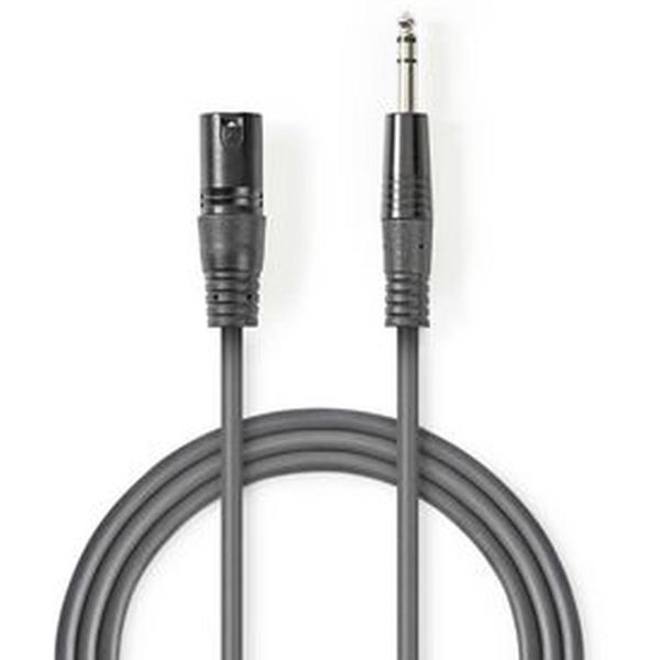 Balanced_XLR_Audiocbl_XLR_3_PINS_M_6_35mm_M_5m_GY