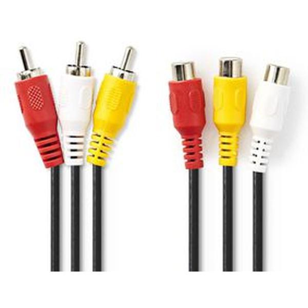 Composiet_Video_Cable_3X_RCA_M_3X_RCA_F_5_0m_BK