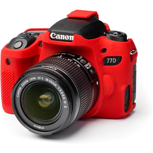 ECC77DR_Body_Cover_For_Canon_77D_Red