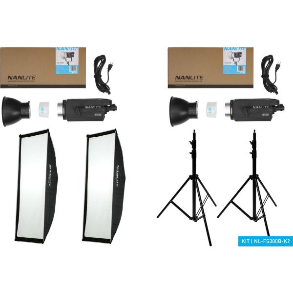 FS300B_Bi_Colour_LED_Dual_Kit__w__Light_Stand_And_Softbox_