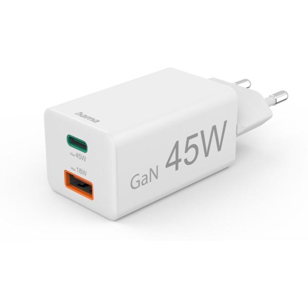 Fast_Charger_1X_USB_C_PD_1X_USB_A_QC_Mini_Charger_45_W_White_5
