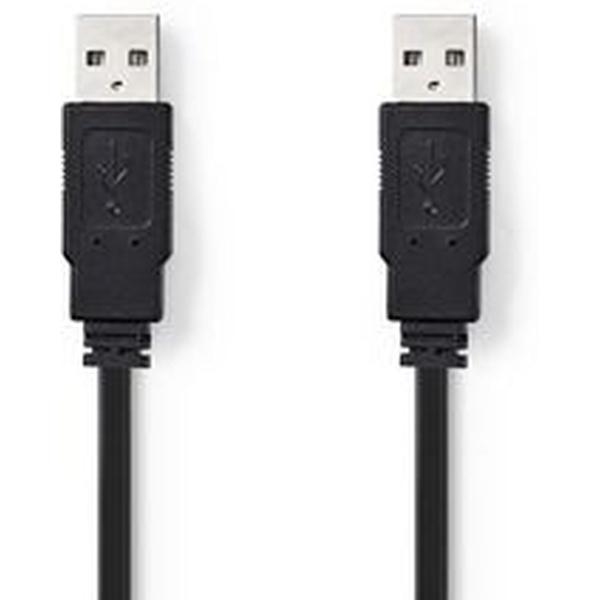 Flat_USB_2_0_CABLE_A_M_A_M_1_0m_BK