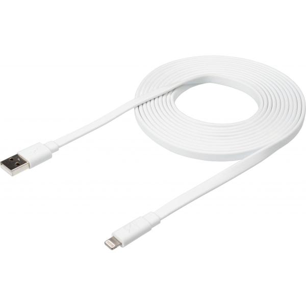 Flat_USB_To_Lightning_Cable__3m____WH___Residual_Stock