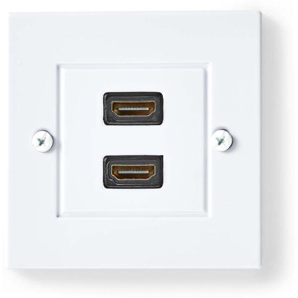 HDMI_Wall_Socket_2X_HDMI_F_4K_60Hz_HDMI_F_18_GBPS_Gold_Plate