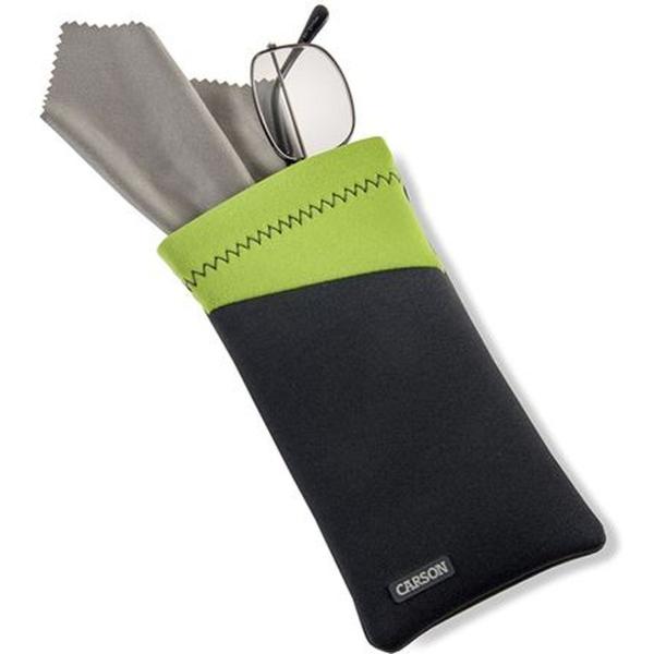 Neoprene_Spectacles_Bag_w__Microfibre_Cloth___Grey_Green