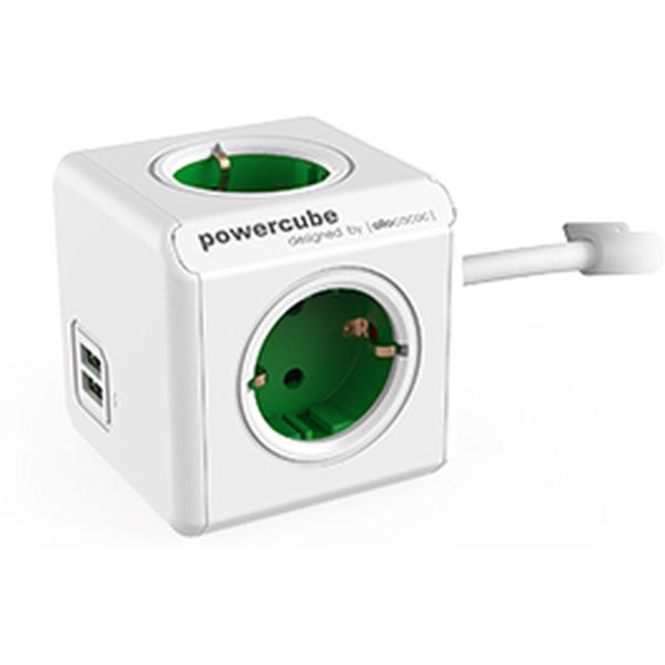 PowerCube_Extended_USB_Green_1_5m_Cable