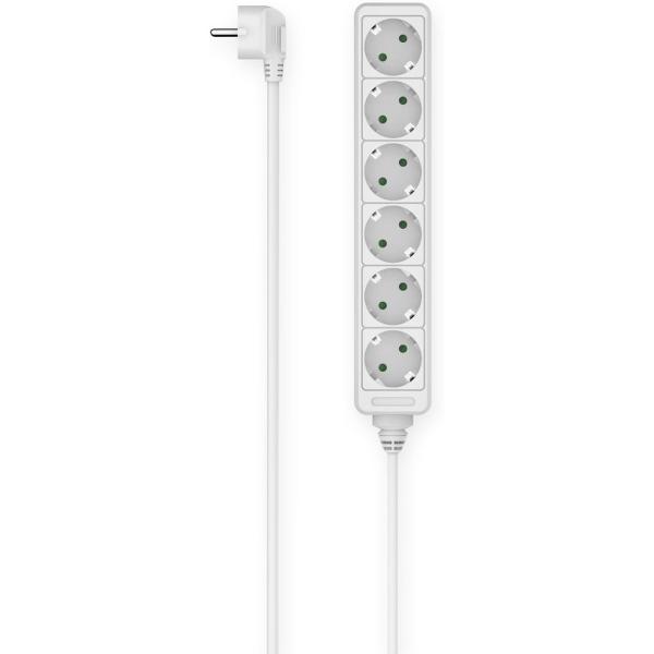 Power_Strip_6_FOLD_1_4_M_White