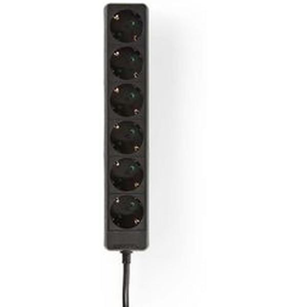 Power_Strip_Beschermend_Contact_6_WEGS_1_5m_BK