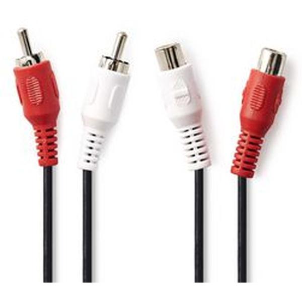 Stereo_Audio_Cable_2X_RCA_M_2X_RCA_F_2_0m_BK