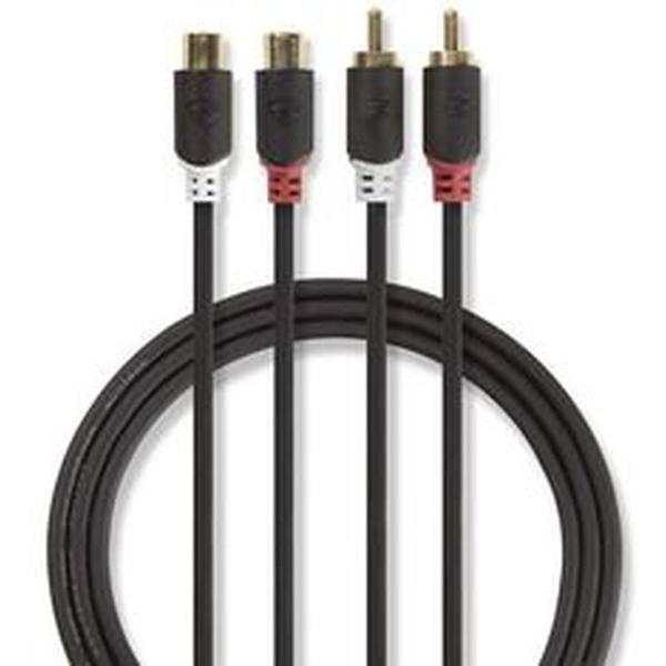 Stereo_Audio_Cable_2X_RCA_M___2X_RCA_F_2_0m_GY