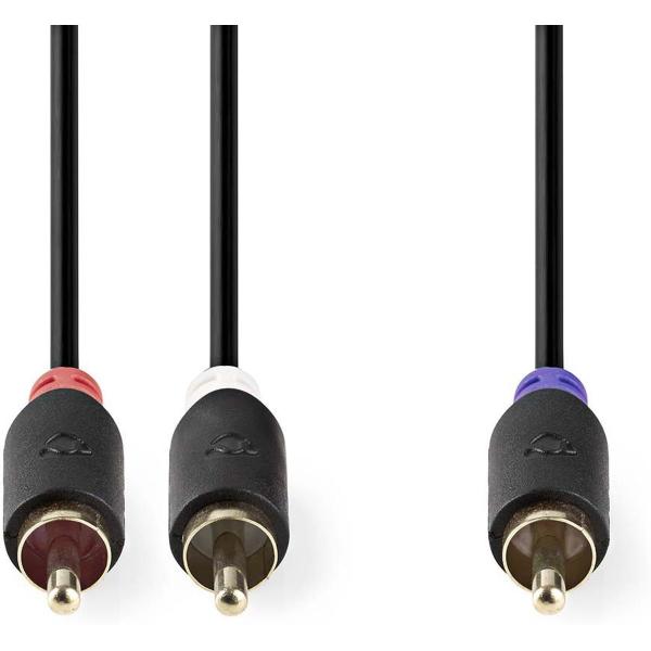Subwoofer_Cable_RCA_M_2X_RCA_M_Gold_Plated_3m_Round_4mm