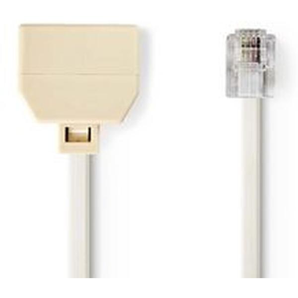 Telecom_Extension_Cable_RJ11M_2X_RJ11_F_2_0m_Ivory