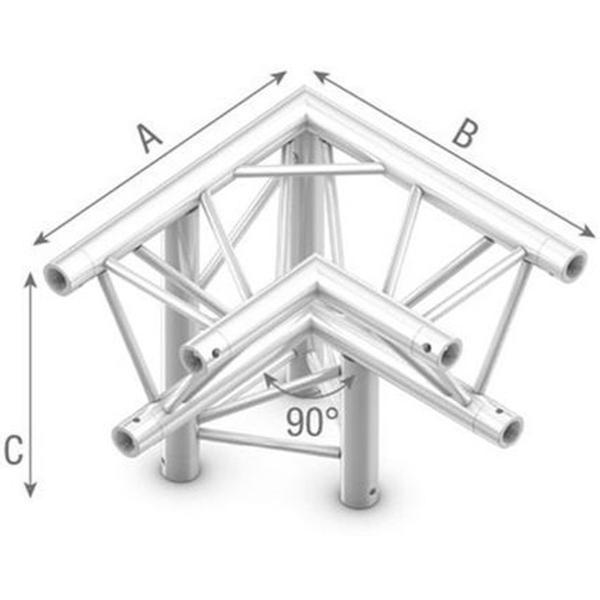 Truss_Triangle_90_Degree_Angle_Down_Left_Top_Down