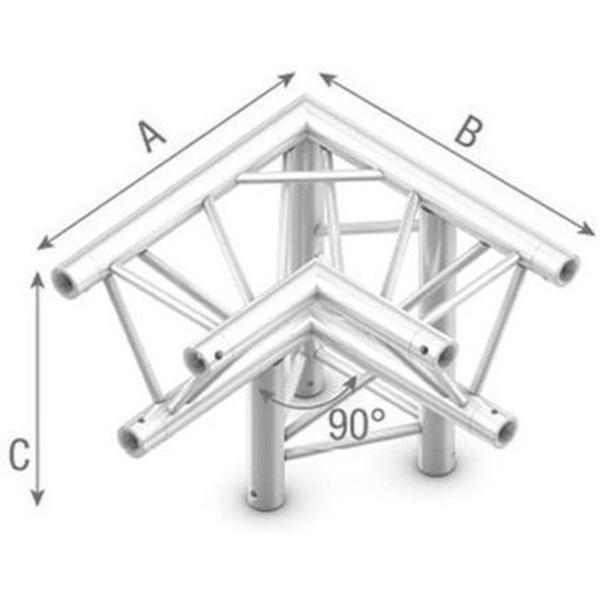 Truss_Triangle_90_Degree_Angle_Down_Right_Top_Down