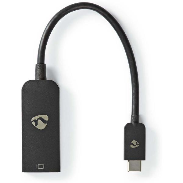 USB_C_Adapter_USB_3_2_Gen_1_USB_C_M_DP_F_0_2m_Round_Nickel_P
