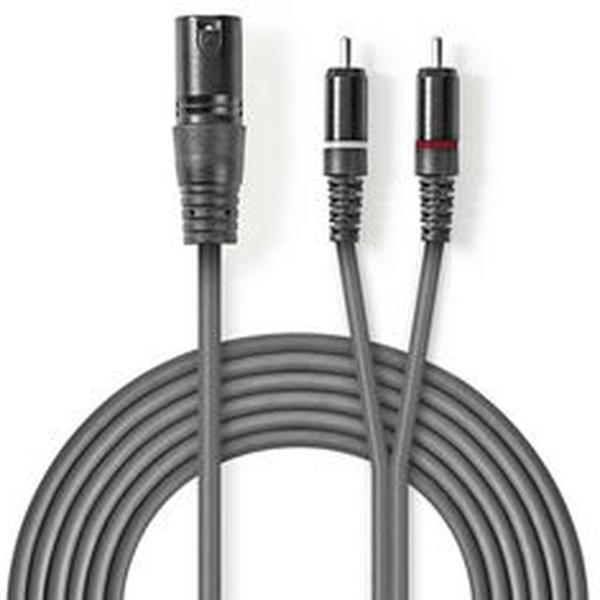 XLR_Audio_Cable_XLR_3_PINS_M_2X_RCA_M_1_5m_Grey
