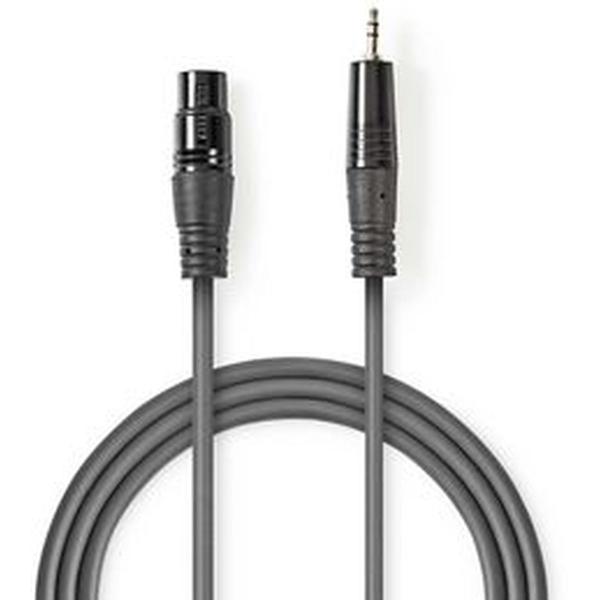 XLR_Audio_Cable_XLR_3_PINS_M_3_5mm_M_1_5m_Grey