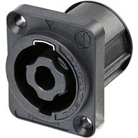 4_POLE_Chassis_Connector_D_Size_Flange_Countersunk_3_16_Flat