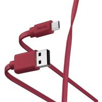 Charge_Data_Cable_Flat_USB_A___Micro_USB_1m_Red