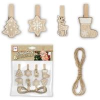 Kit_Wood_Clips_Brown_LK39B_8_PCS_