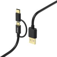 Laad_Synchrokabel_2_In_1_USB_Type_C_Micro_USB_1m_Black_1