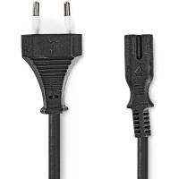 Power_Cable_Euro_M_IEC_320_C7_Straight_Straight_Nickel_Flate