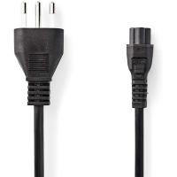 Power_Cable_Italy_M_IEC_320_C5_Straight_Straight_Nickel_Flat