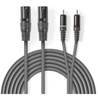 XLR_Audio_Cable_2X_XLR_3_PINS_M_2X_RCA_M_1_5m_Grey