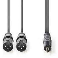 XLR_Audio_Cable_2X_XLR_3_PINS_M_3_5mm_M_1_5m_Grey_1