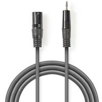 XLR_Audio_Cable_XLR_3_PINS_M_3_5mm_M_3_0m_Grey