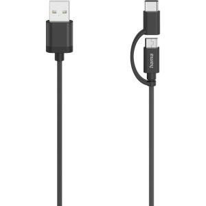 2IN1_USB_Cable_Micro_USB_w__USB_C_Adapter_0_75m