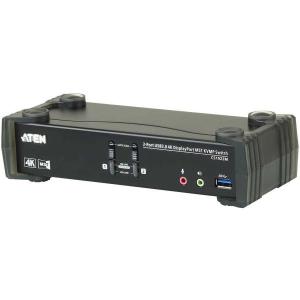 2_Port_KVM_Switch_USB_3_0_4K_DisplayPort_MST_Black