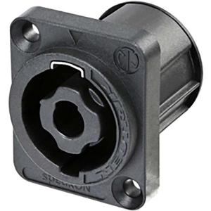 4_POLE_Chassis_Connector_D_Size_Flange_Countersunk_3_16_Flat