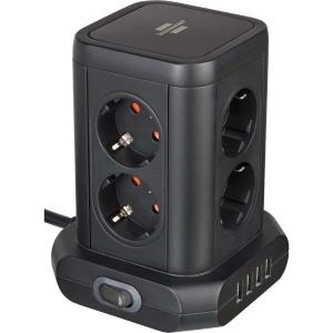 8_Fold_Wall_Socket_In_45__Set_Up_4X_USB_w__2_Cables_Bipolar_
