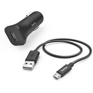 Car_Charger_Set_Micro_USB_1A_Black