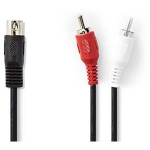 DIN_Audio_Cable_DIN_5_PINS_M_2X_RCA_M_1_0m_BK