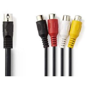 DIN_Audio_Cable_DIN_5_PINS_M_4X_RCA_F_0_2m_BK