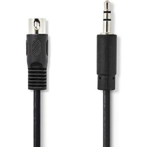 DIN_Audio_Cable_DIN_5_PINS_Male_3_5_mm_Male_Nickel_Plated_2m