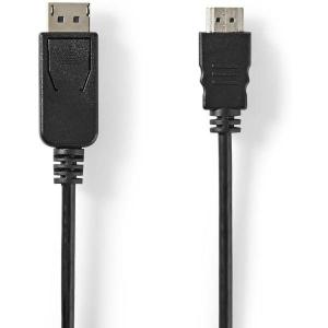 DP_Cable_DP_Male_HDMI_Male_Vernikkeld_2_00m_Round_PVC_Black_