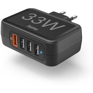 Fast_Charger_4_Ports_Qualcomm_3_0_4X_USB_A_33_W_Black