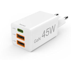 Fast_Charger_Gan_1X_USB_C_PD_2X_USB_A_QC_Mini_Charger_45_W_W