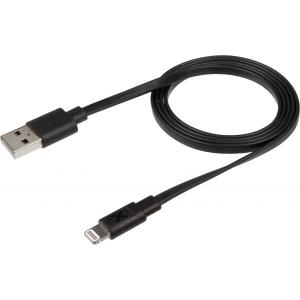Flat_USB_To_Lightning_Cable__1m____BK___Residual_Stock
