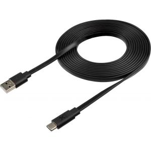 Flat_USB_To_USB_C_Cable__3m____Black___Residual_Stock
