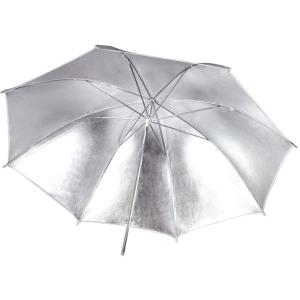 Flitsparaplu_Silver_White_101cm