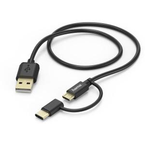 Laad_Synchrokabel_2_In_1_USB_Type_C_Micro_USB_1m_Black