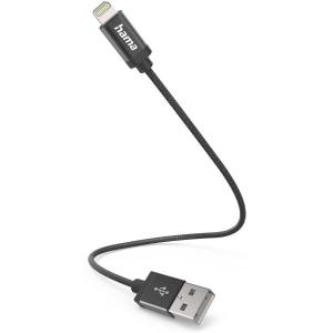 Laad_Synchrokabel_usb_A___Lightning_0_2m_Black