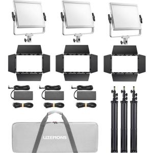 Litemons_LP400BI_Bi_Colour_LED_Light_Panel_3_Light_Kit