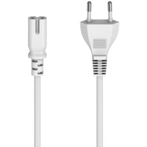 Power_Cord_w__Euro_Plug_2_PINS_Plug_Double_Groef_C7_5_M_Whit