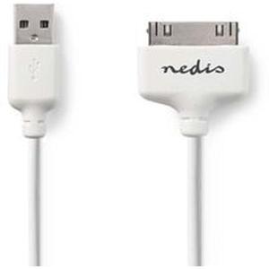SYNC_And_Charge_CBL_Apple_Dock_30_PINS_M_USB_A_M_1m_WH